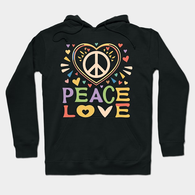 Peace & Love Hoodie by SOS@ddicted